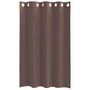 Voir la diapositive 4 : VIDAXL Rideaux en voile avec œillets 2 pcs marron 140x175 cm