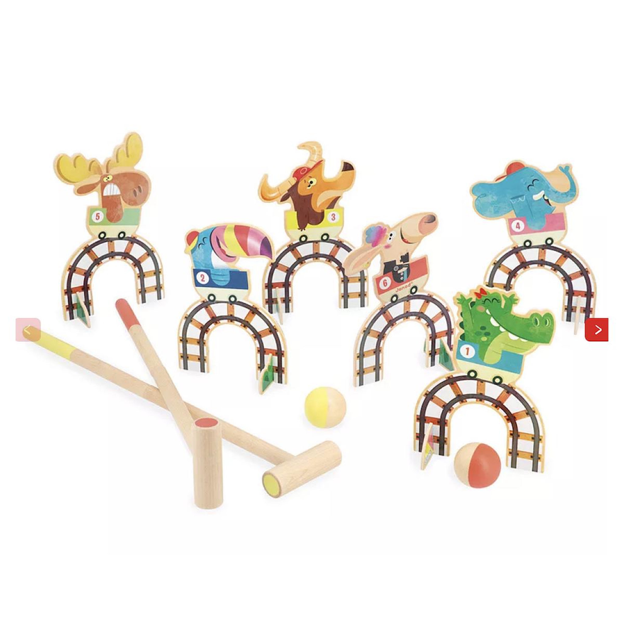 Voir la diapositive 2 : JANOD Croquet grand huit - applepop