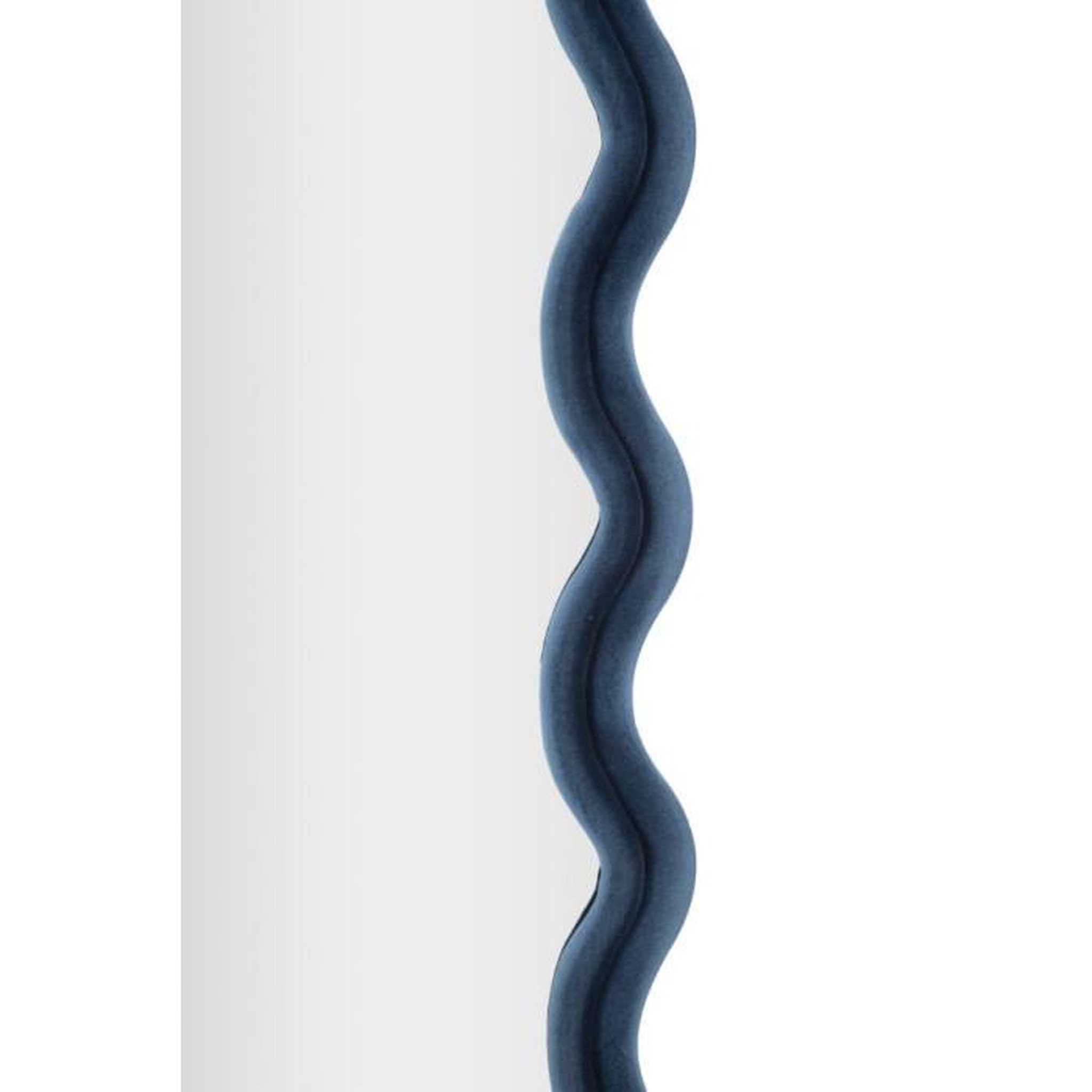 Voir la diapositive 3 : Paris Prix Miroir Mural en Velours  Emily  160cm Bleu