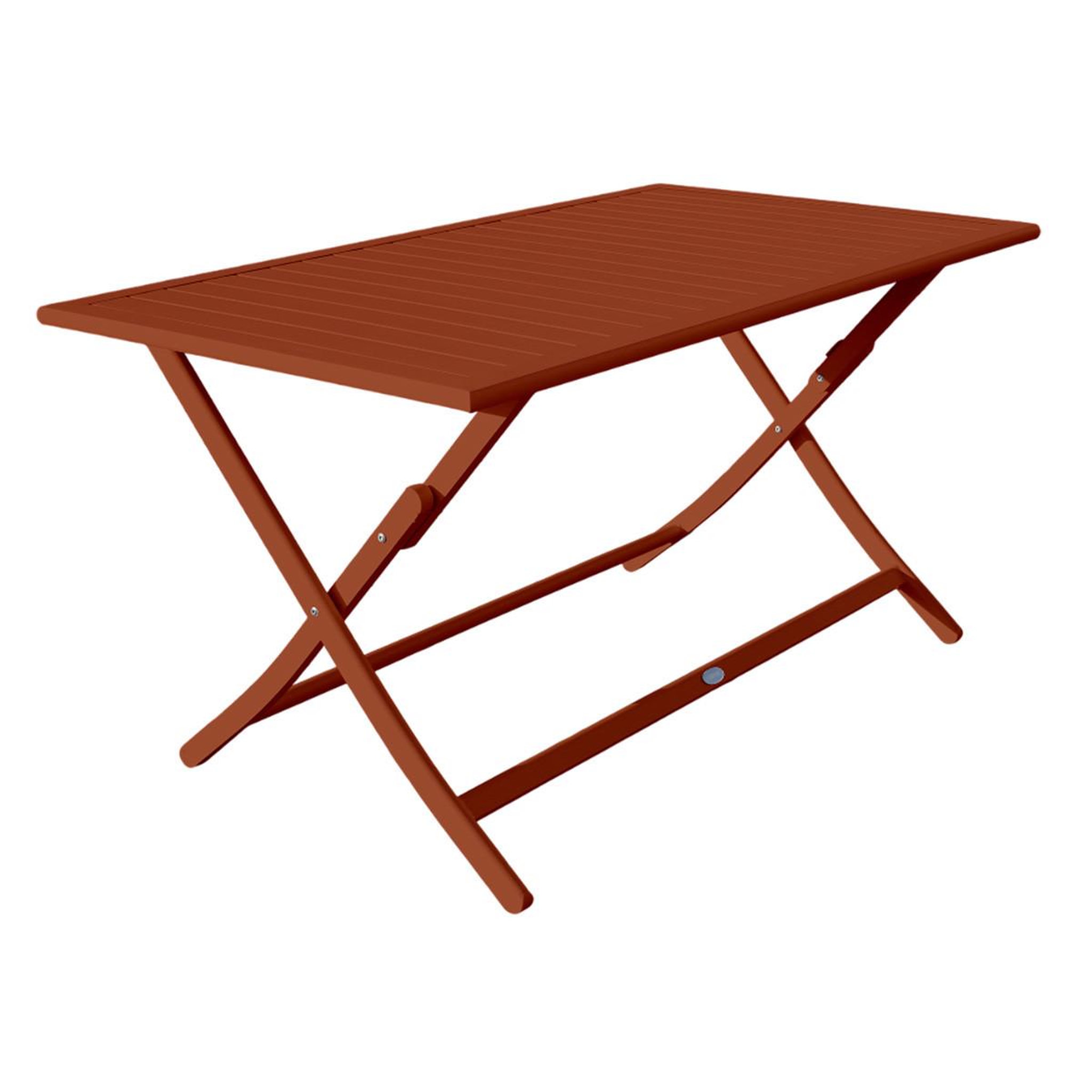 Paris Prix Table de jardin pliante  marius  140cm terracotta