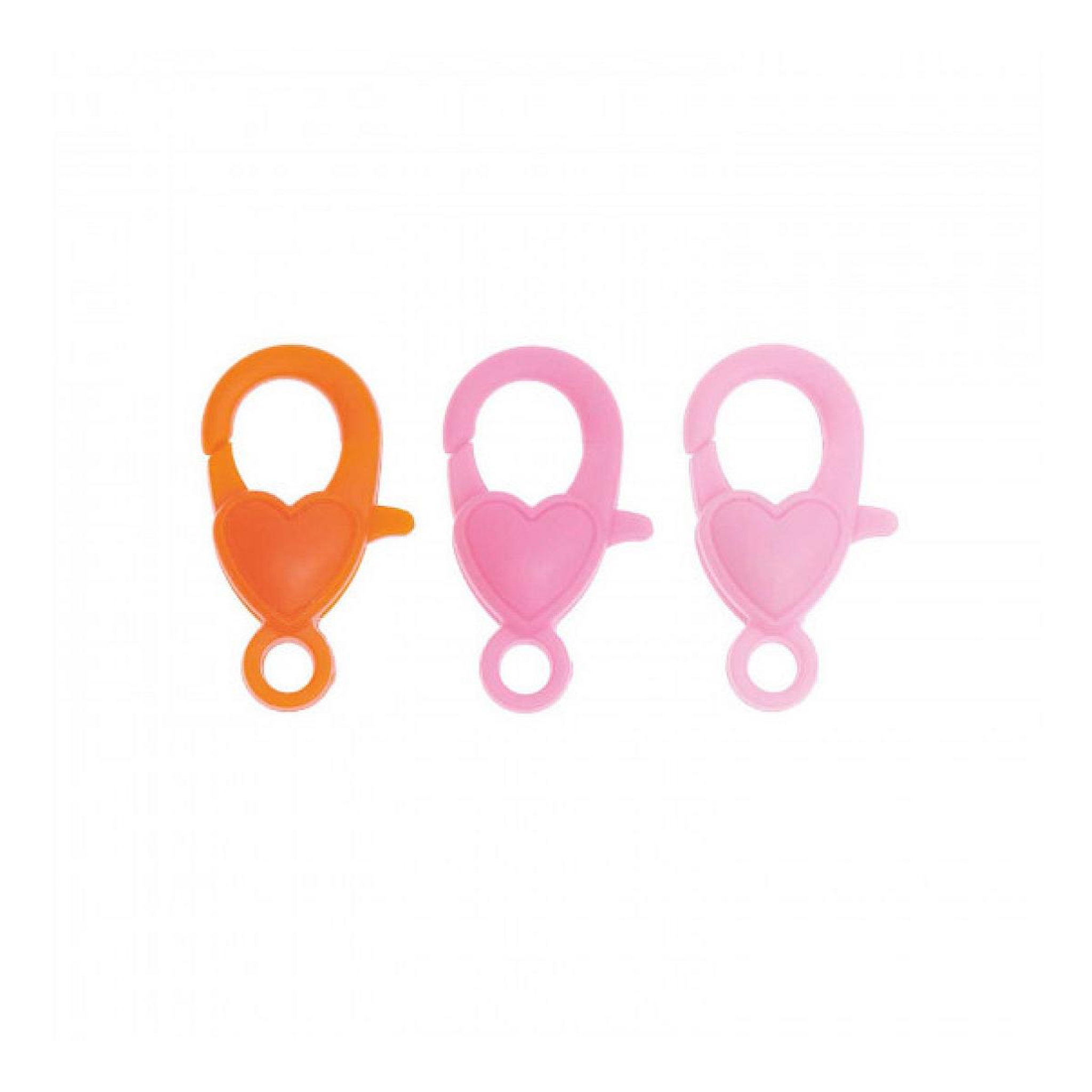 RICO DESIGN Mousqueton Rose pour bracelets - 9 pieces