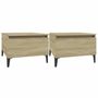 Voir la diapositive 2 : VIDAXL Tables d'appoint 2 pcs Chene sonoma 50x46x35 cm Bois ingenierie