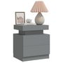 Voir la diapositive 3 : VIDAXL Table de chevet Gris 45x35x52 cm Bois d ingénierie