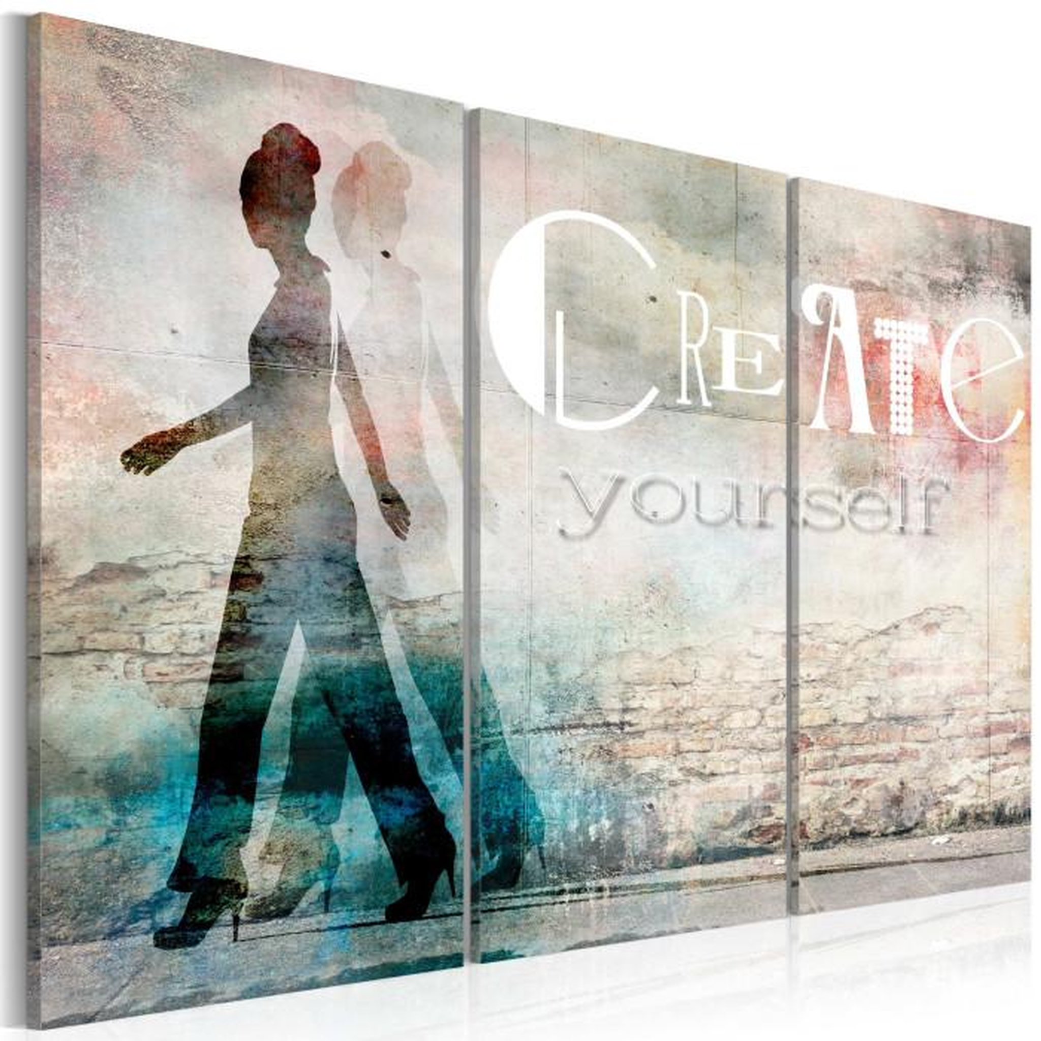 Paris Prix Tableau Imprimé 3 Panneaux  Create Yourself. Coloris disponibles : Multicolore