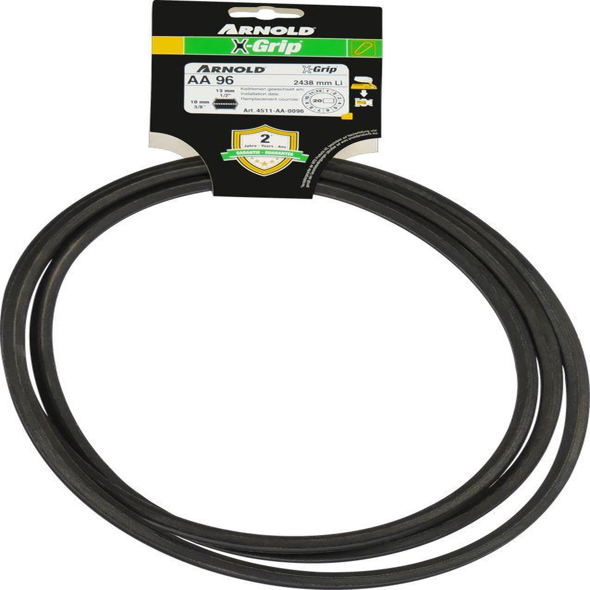 ARNOLD Courroie hexagonale x-grip de type aa 96