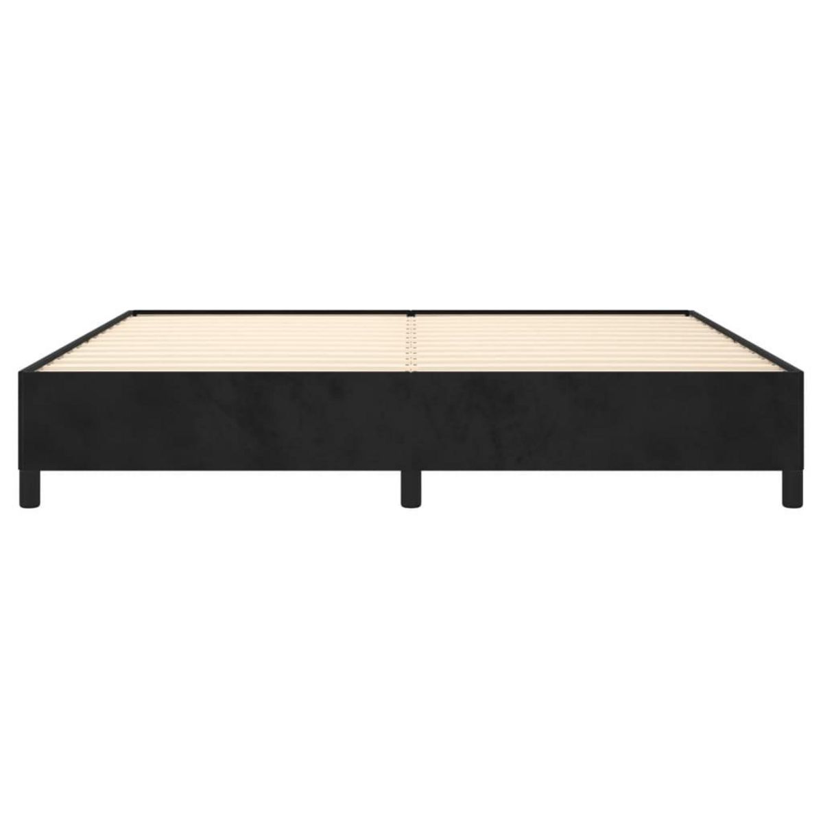VIDAXL Cadre de lit sans matelas noir 200x200 cm velours