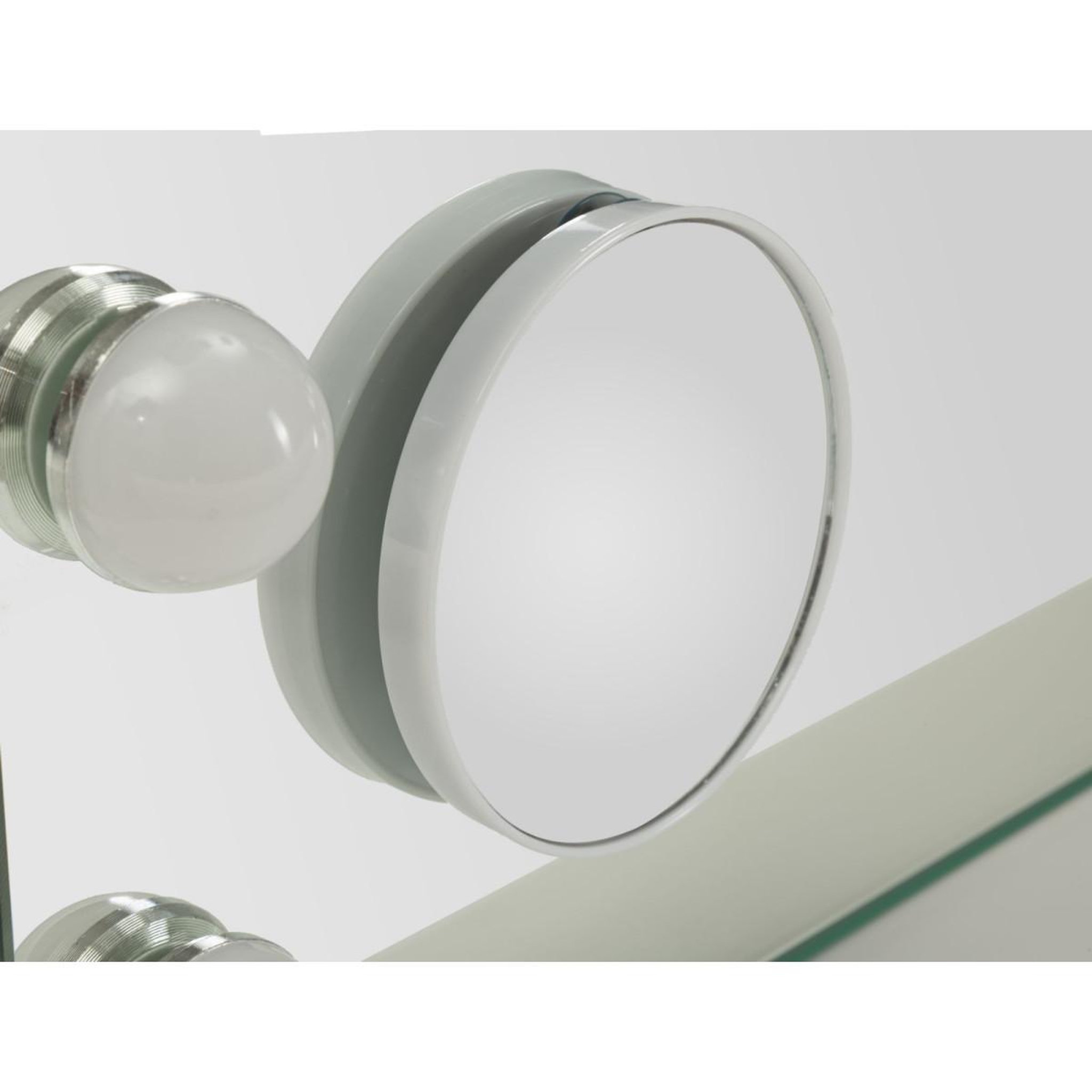 Voir la diapositive 5 : Paris Prix Miroir avec LED  Hollywood  55cm Blanc