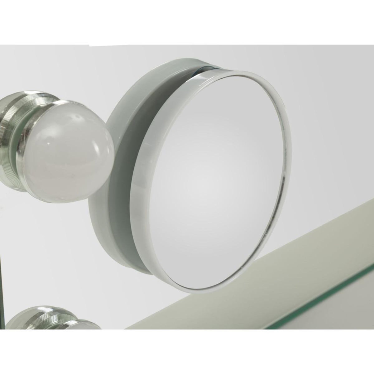 Paris Prix Miroir avec LED  Hollywood  55cm Blanc