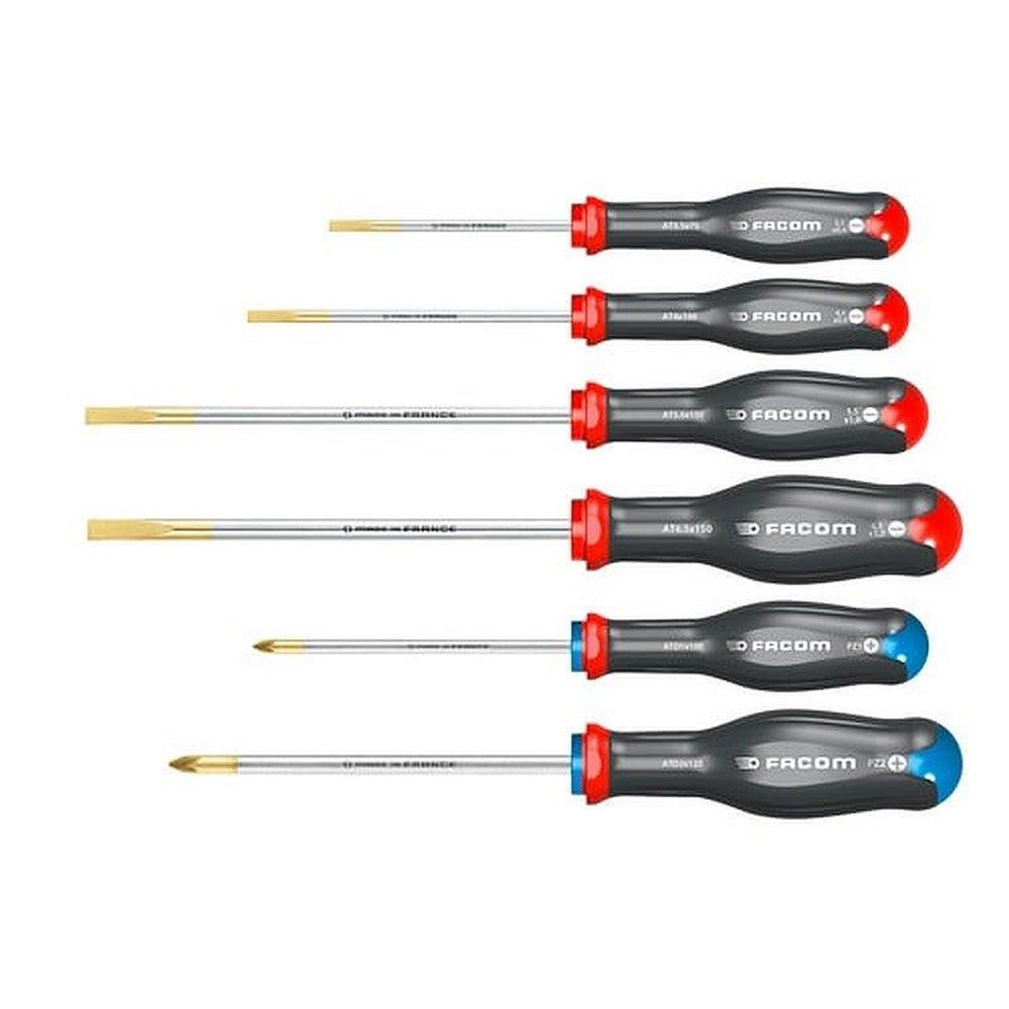 FACOM Jeu 6 tournevis protwist sl et pz - atd