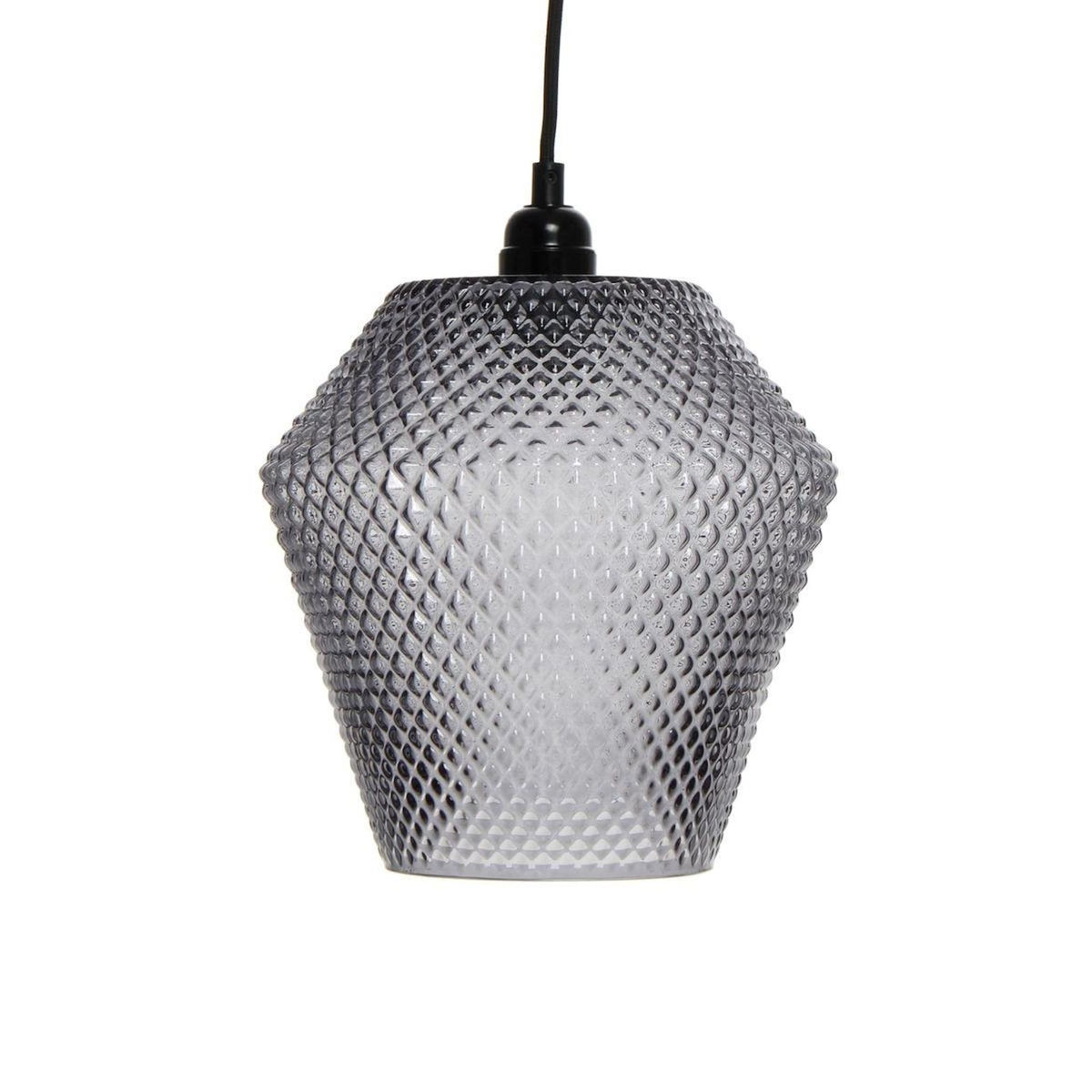 Paris Prix Lampe Suspension en Verre  Nomi  27cm Gris