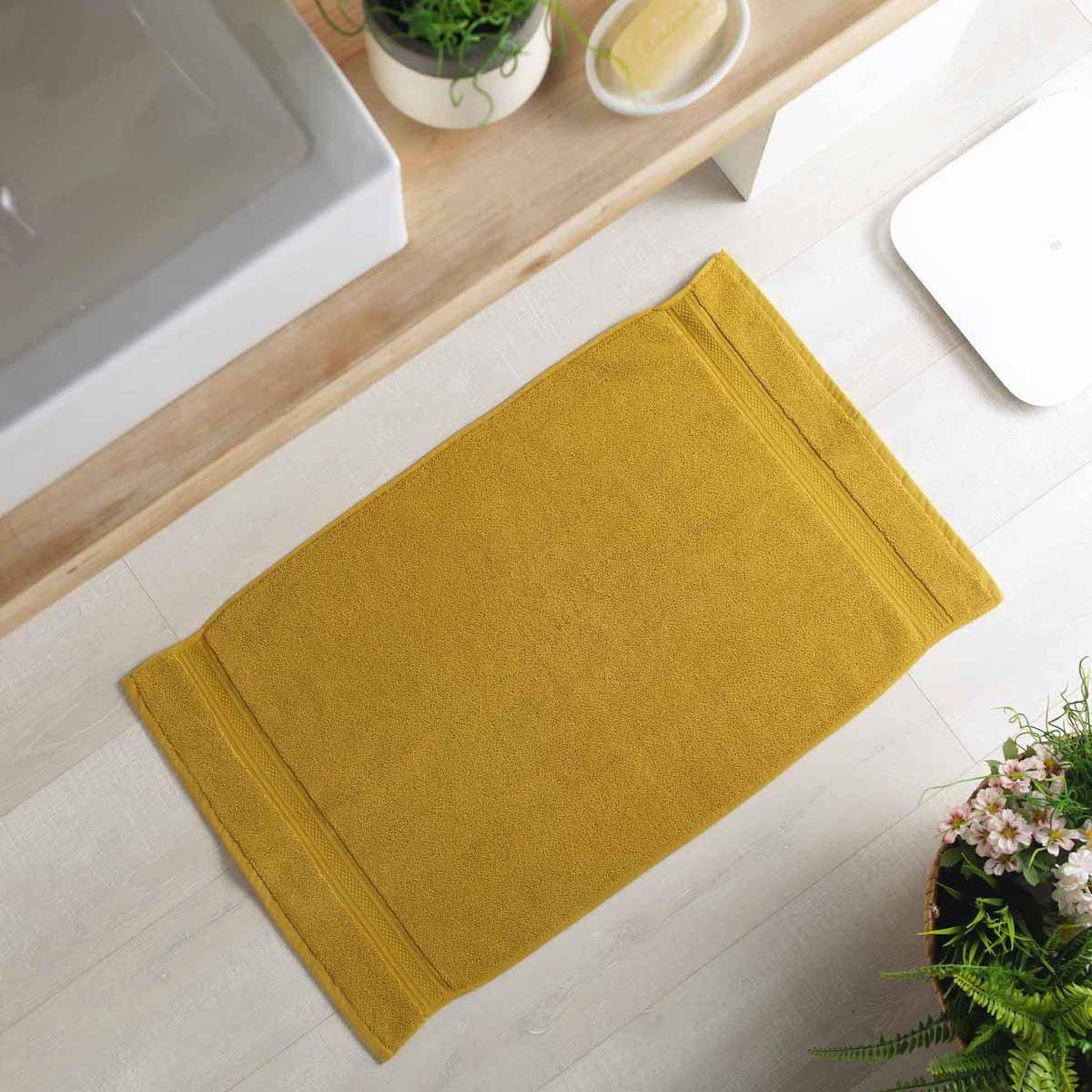 Voir la diapositive 2 : Douceur d'Intérieur Tapis de bain  colors  50x85cm miel