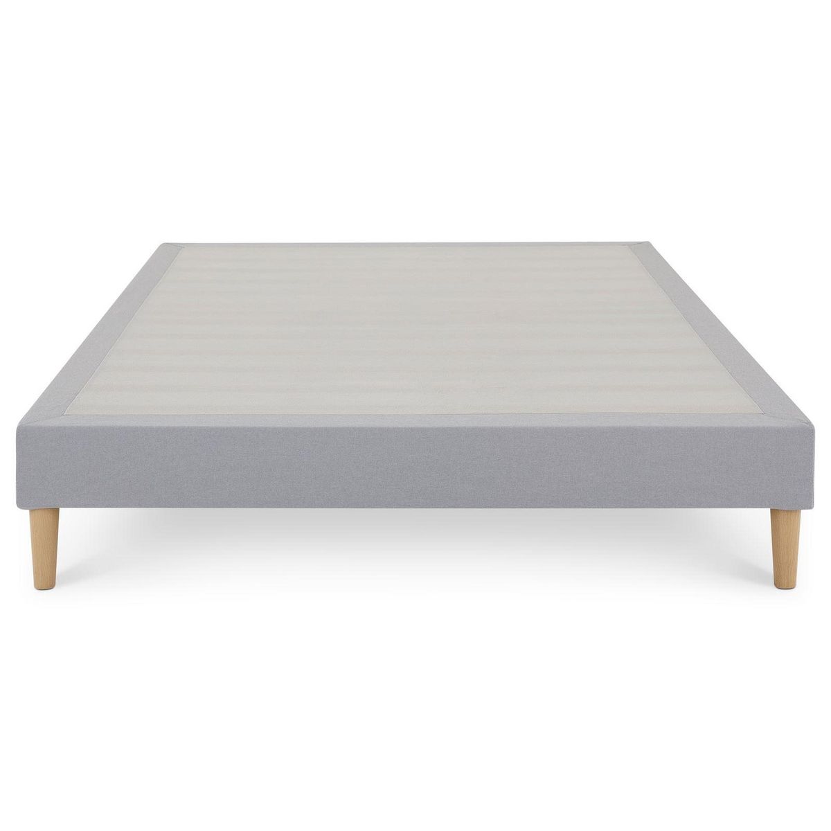 IDIMEX Sommier tapissier QUIMPER 140 x 190 cm revêtement tissu