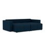 Voir la diapositive 5 : BEST MOBILIER Daryl - canapé d'angle réversible 4 places convertible avec coffre en tissu texturé