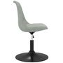 Voir la diapositive 5 : VIDAXL Chaises pivotantes a manger lot de 6 Gris clair Velours