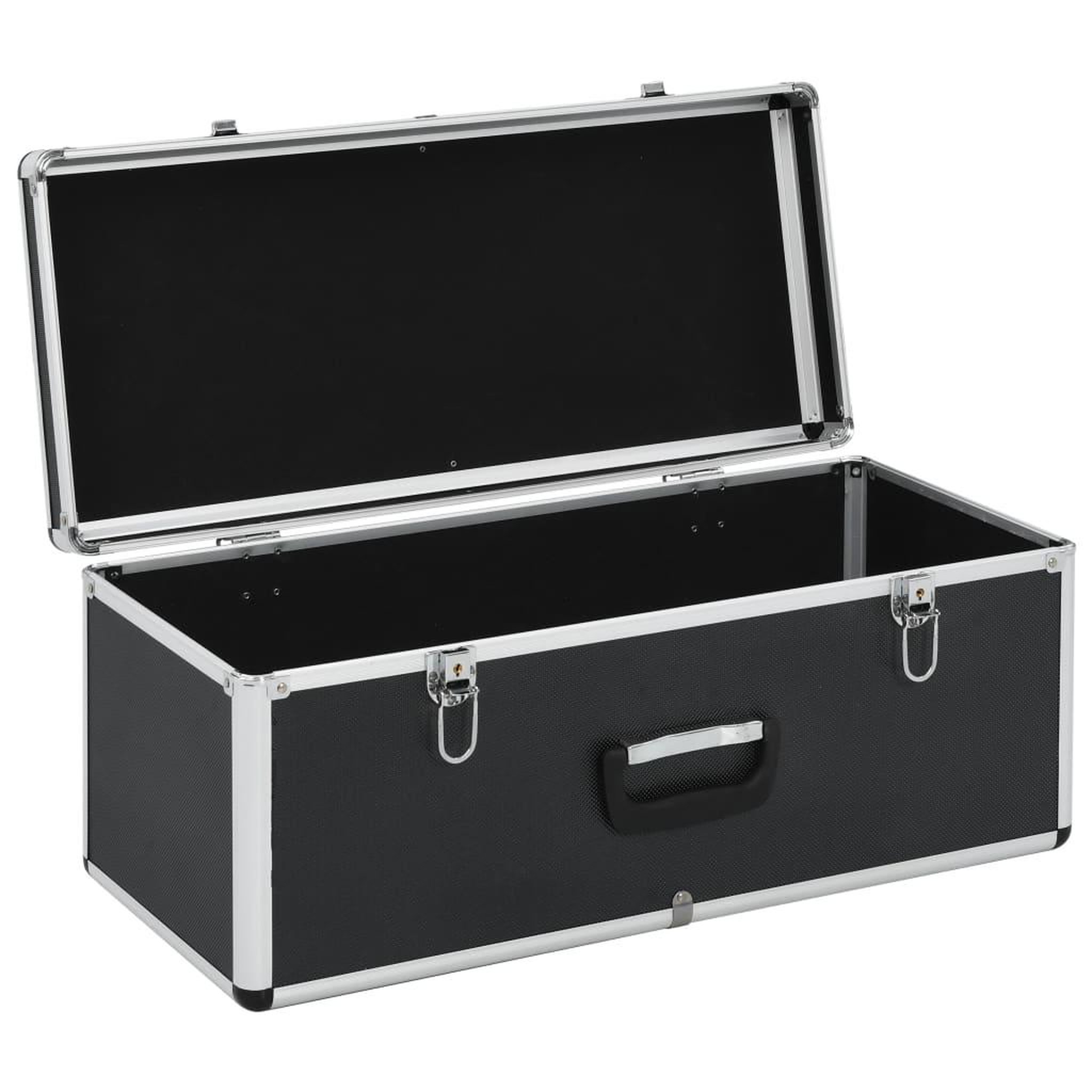 Voir la diapositive 5 : VIDAXL Boîtes de rangement 2 pcs Noir Aluminium