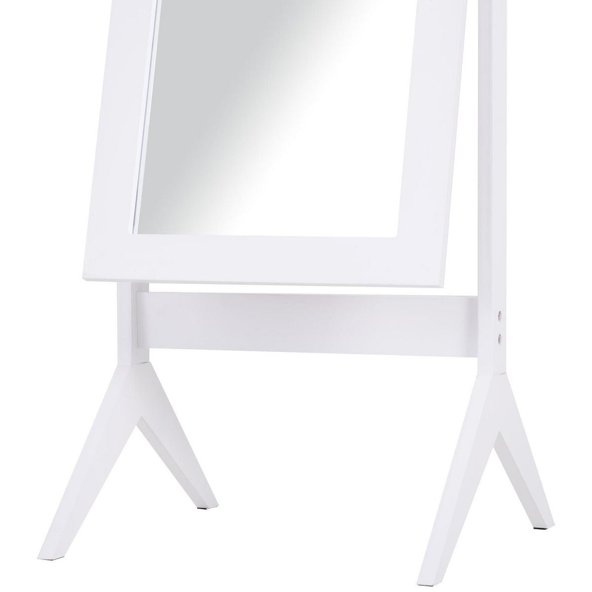 HOMCOM Miroir à pied inclinaison réglable dim. 47L x 46l x 148H cm MDF