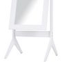Voir la diapositive 5 : HOMCOM Miroir à pied inclinaison réglable dim. 47L x 46l x 148H cm MDF