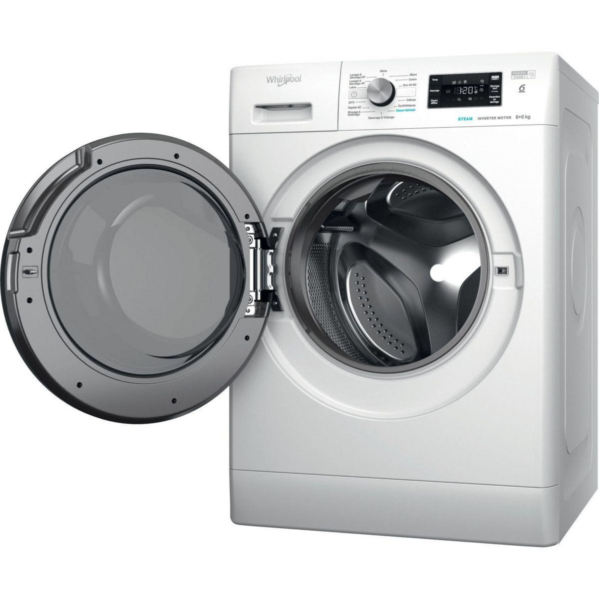 Whirlpool Lave linge séchant hublot FFWDB864369BVFR