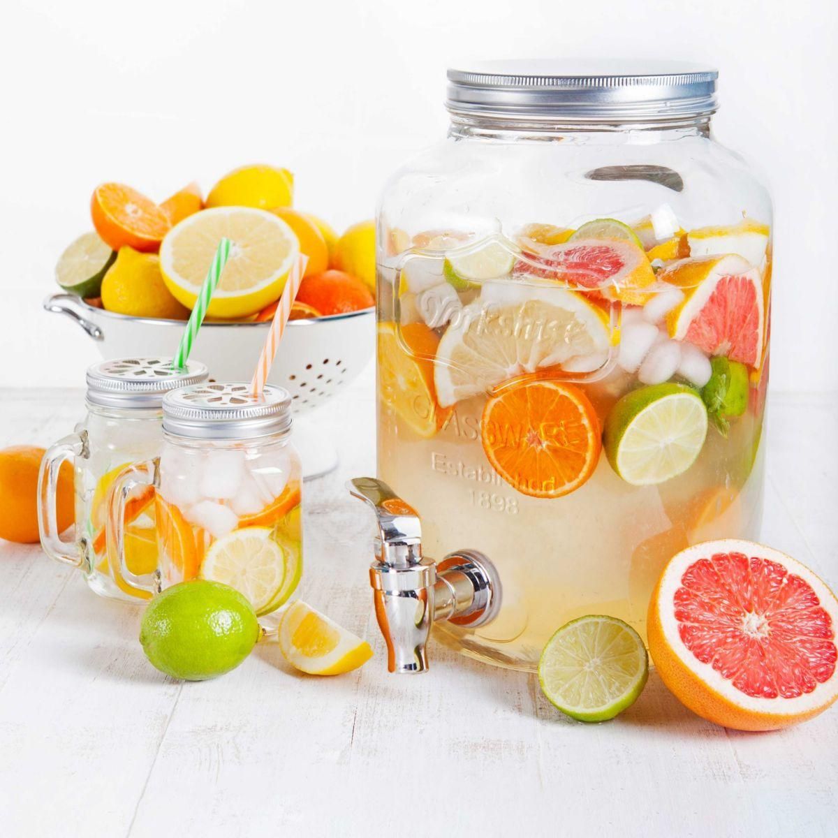 The Home Deco Factory Fontaine à boisson a boisson verre 4L