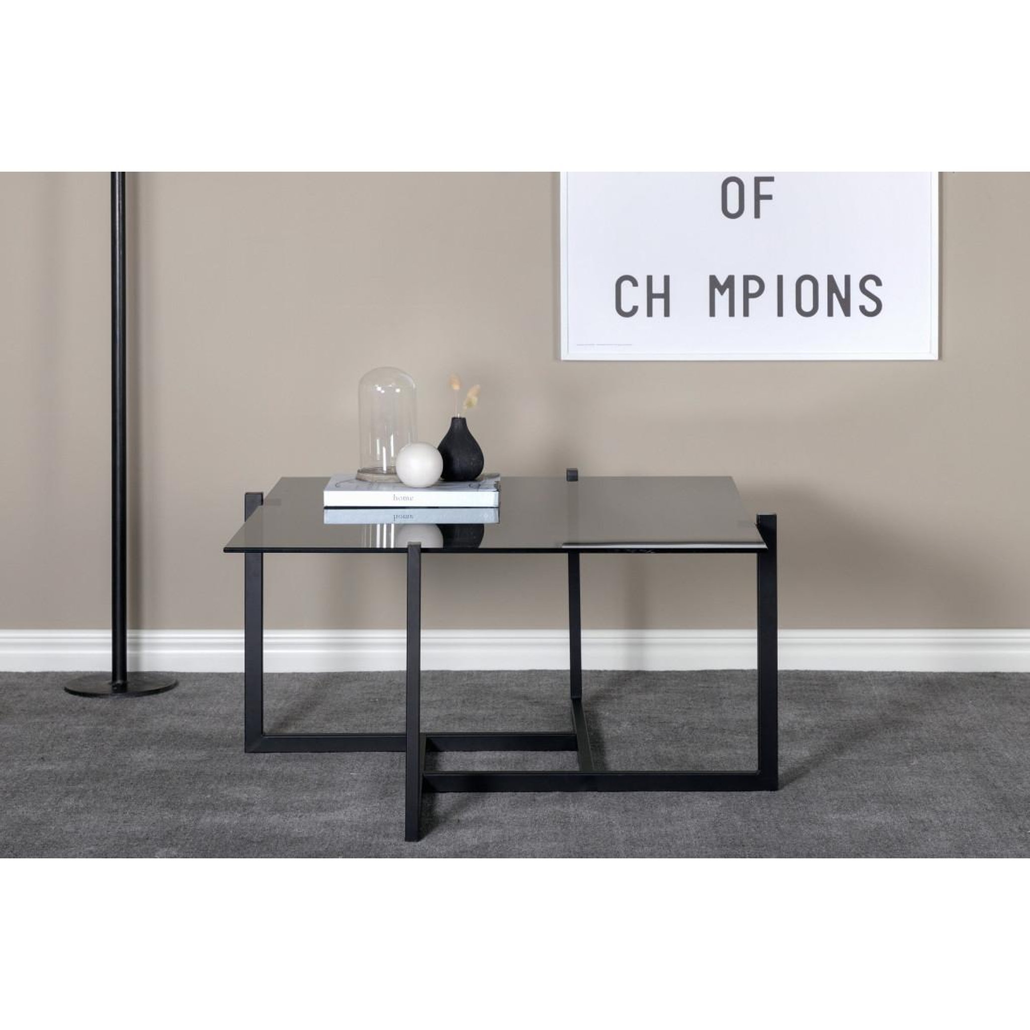 Voir la diapositive 5 : Paris Prix Table basse design  hybrid  80cm noir