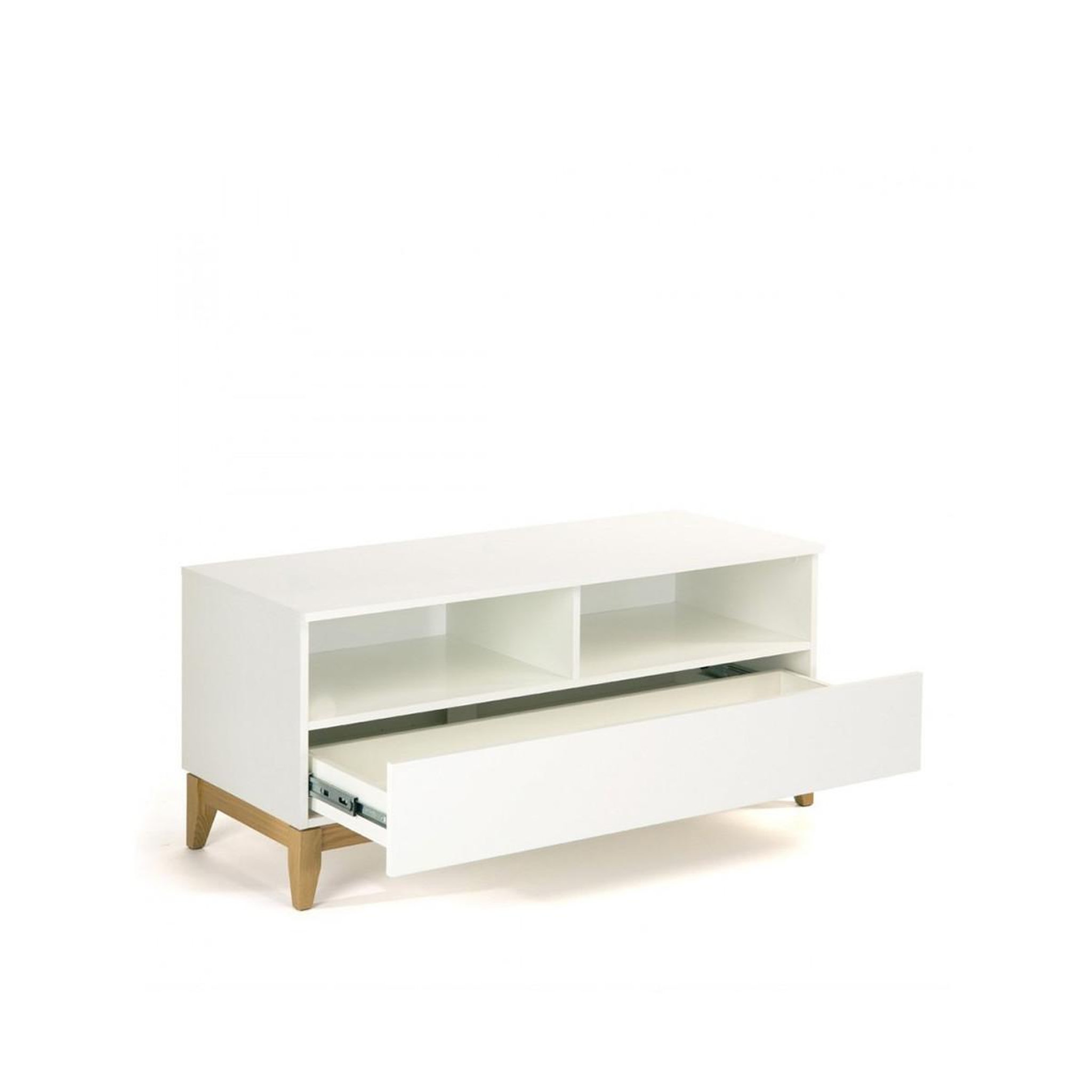 Voir la diapositive 3 : Paris Prix Meuble tv design  blanco  120cm blanc