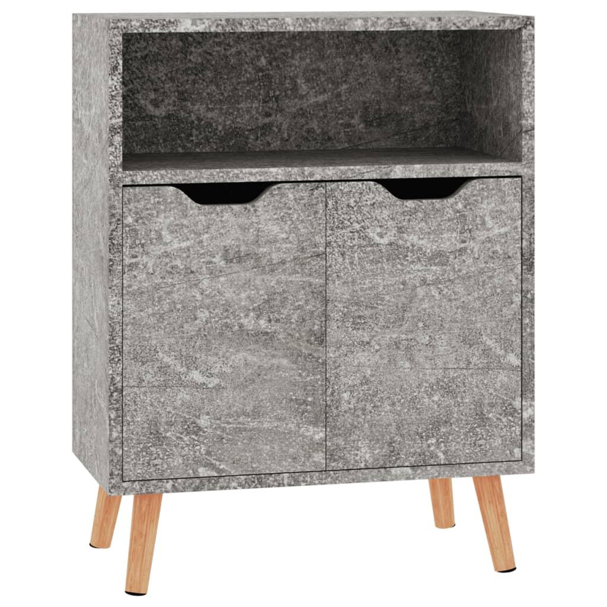 Voir la diapositive 2 : VIDAXL Buffet gris beton 60x30x72 cm bois d'ingenierie