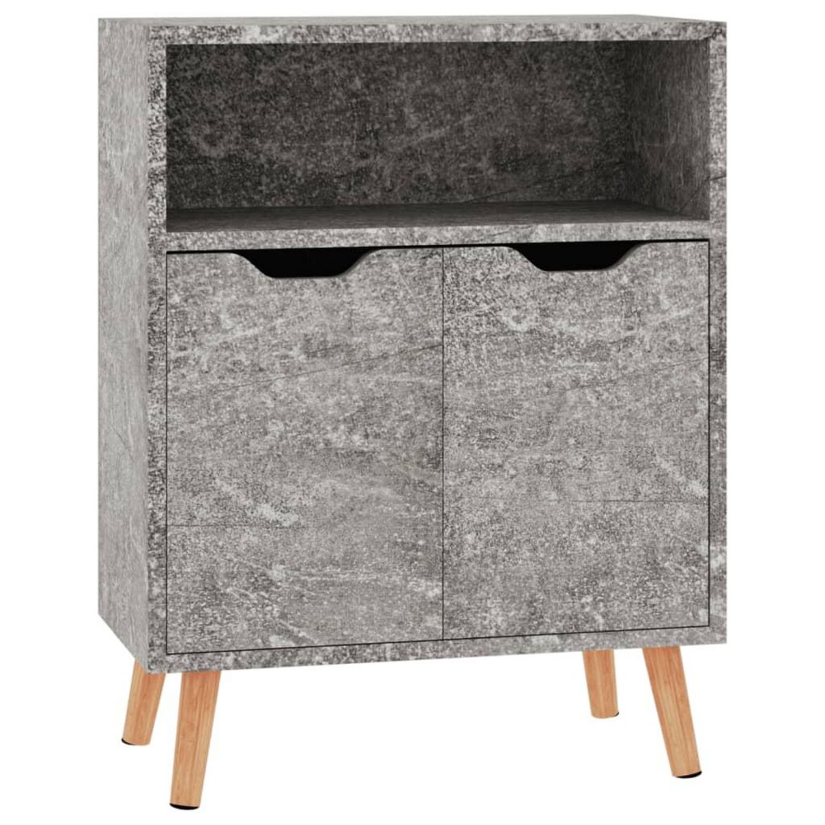 VIDAXL Buffet gris beton 60x30x72 cm bois d'ingenierie