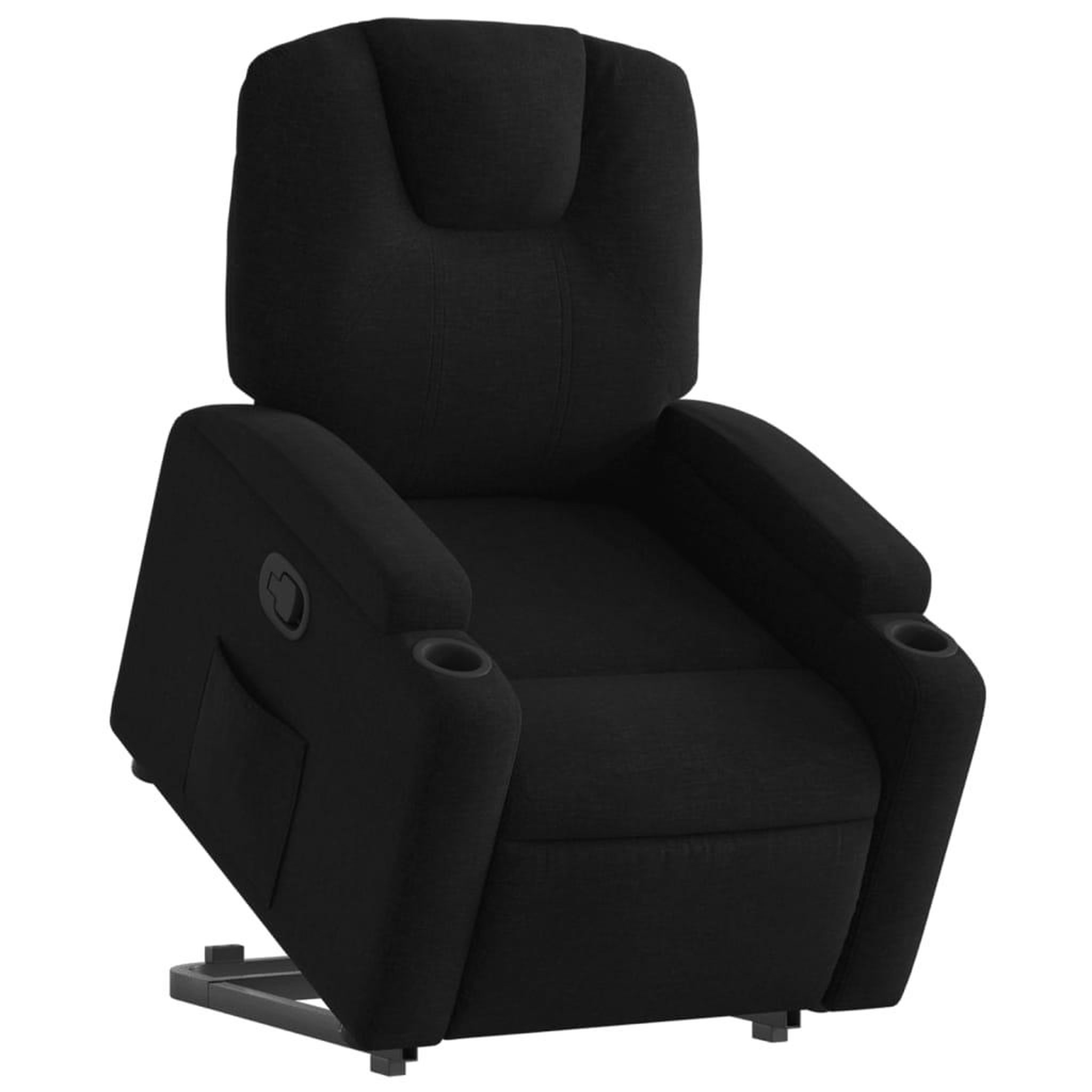 Voir la diapositive 3 : VIDAXL Fauteuil inclinable noir tissu