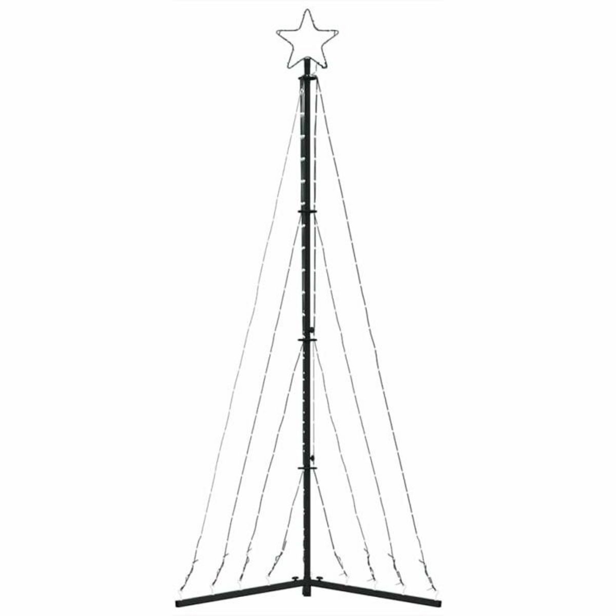 VIDAXL Guirlande de sapin de Noël 339 LED blanc froid 187 cm