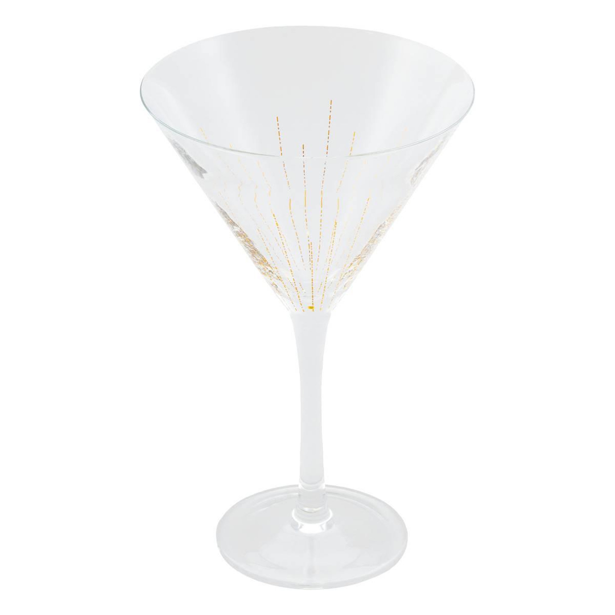 Voir la diapositive 2 : SECRET DE GOURMET Lot de 2 verres à cocktail  lunis  25cl doré