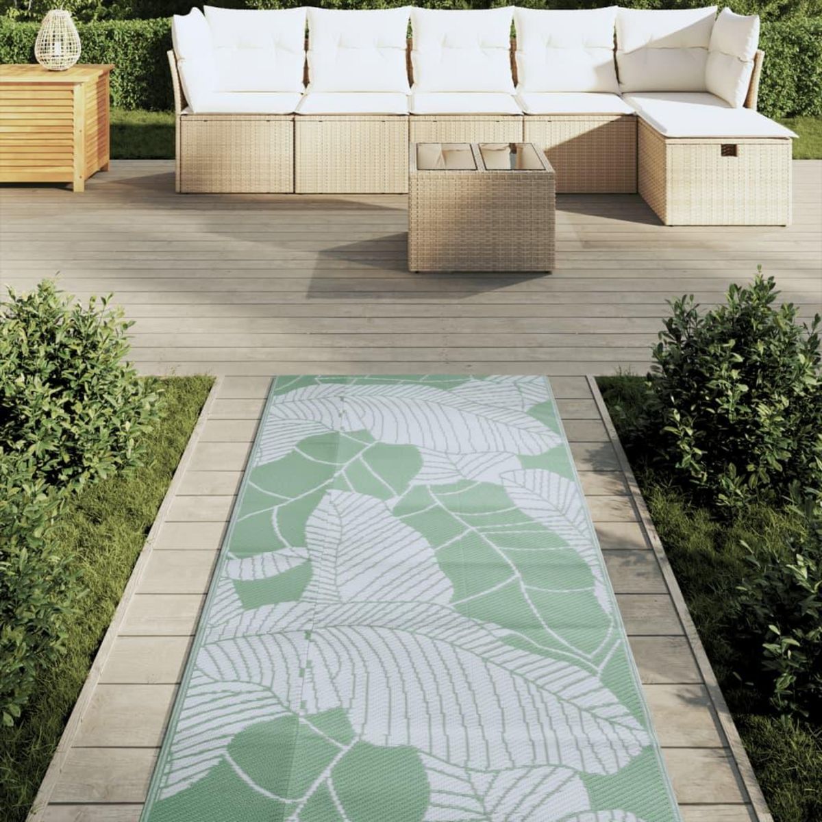 VIDAXL Tapis d'exterieur ARAKIL vert 80x250 cm PP