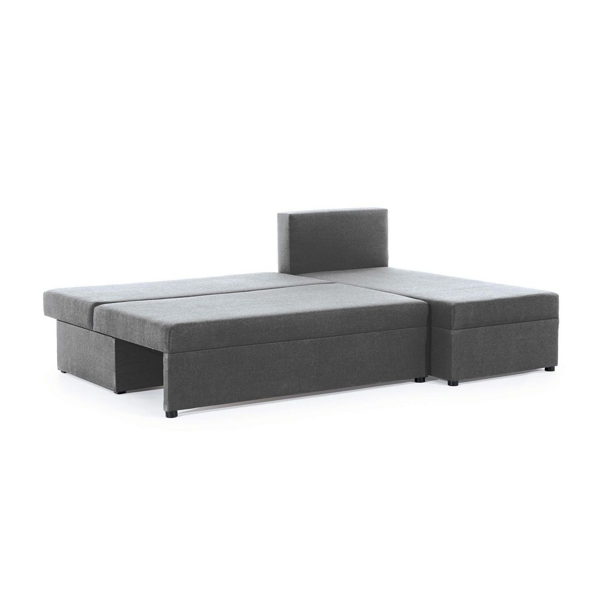 BEST MOBILIER Numancia - canapé d'angle réversible 4 places - convertible avec coffre - en tissu