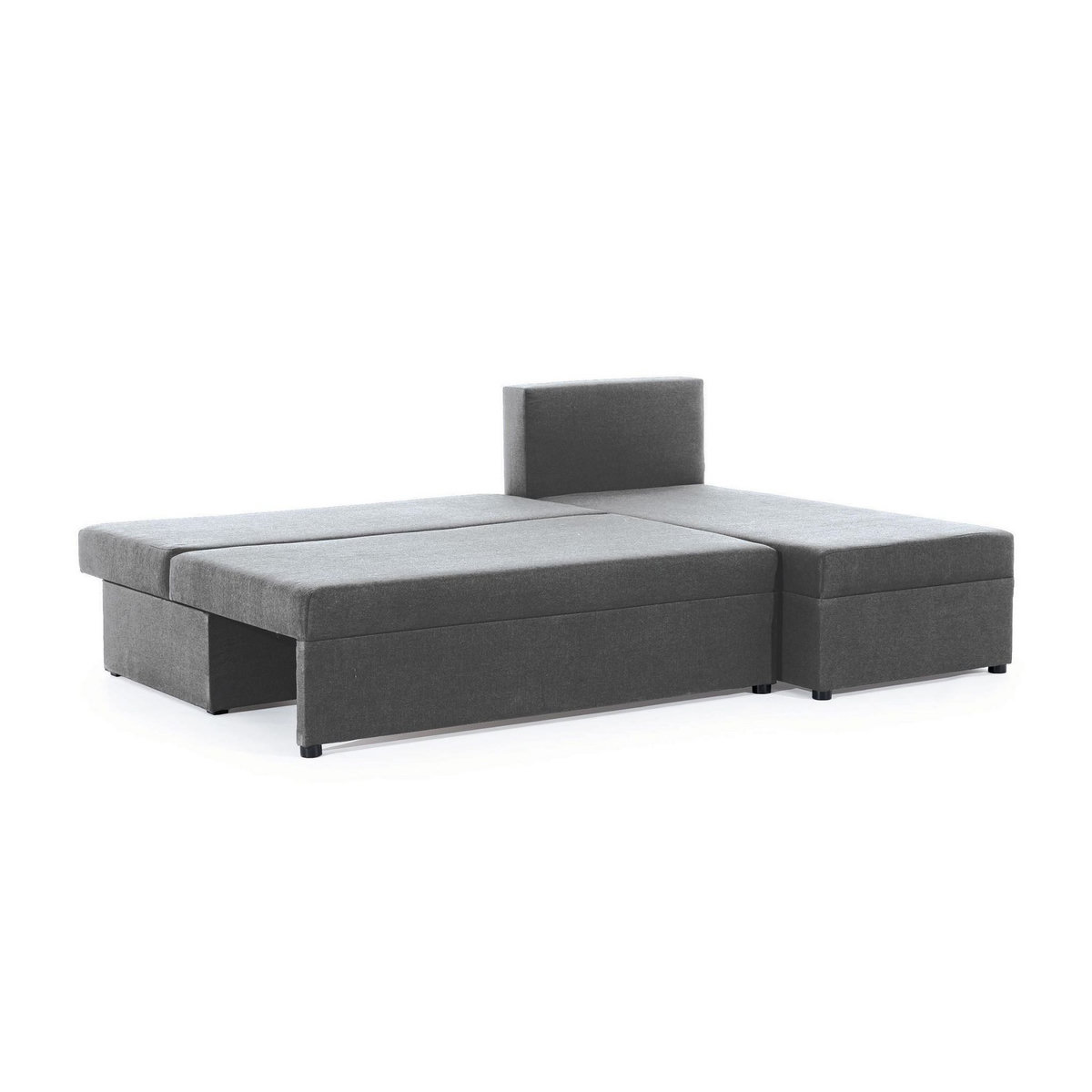 BEST MOBILIER Numancia - canapé d'angle réversible 4 places - convertible avec coffre - en tissu