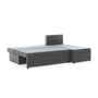 Voir la diapositive 3 : BEST MOBILIER Numancia - canapé d'angle réversible 4 places - convertible avec coffre - en tissu