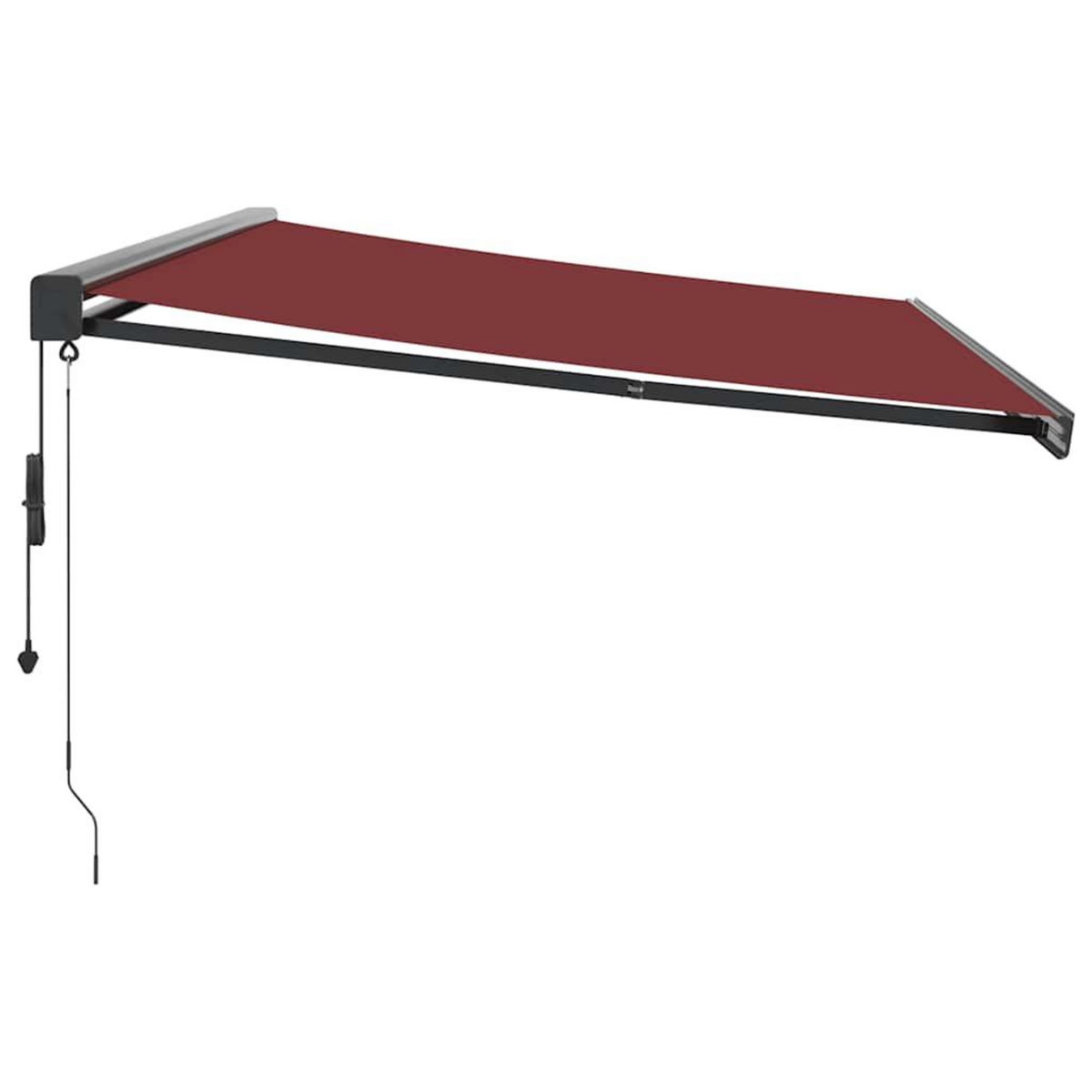 VIDAXL Auvent retractable automatique bordeaux 500x300 cm