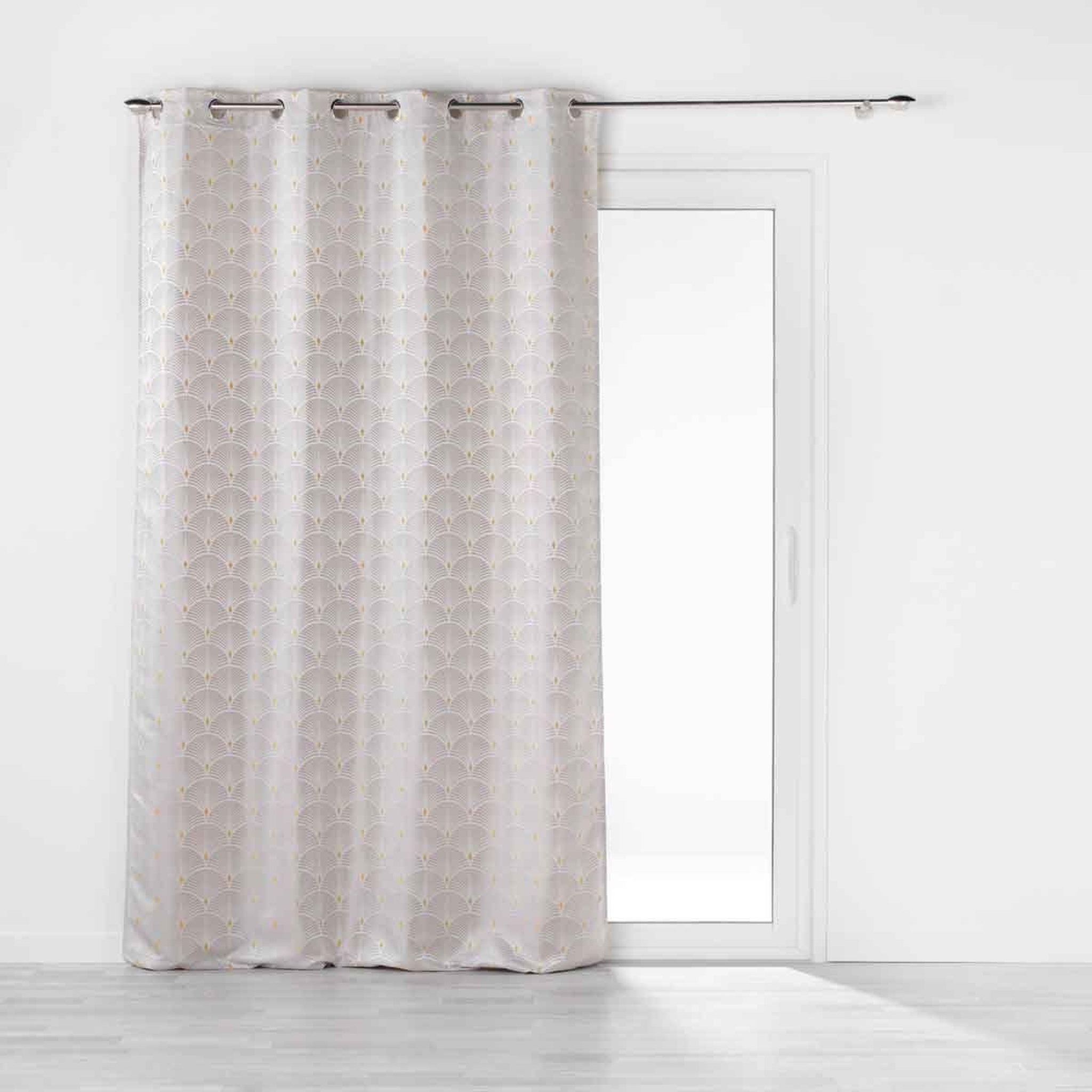 Douceur d'Intérieur Rideau à œillets  cadence  140x260cm jaune