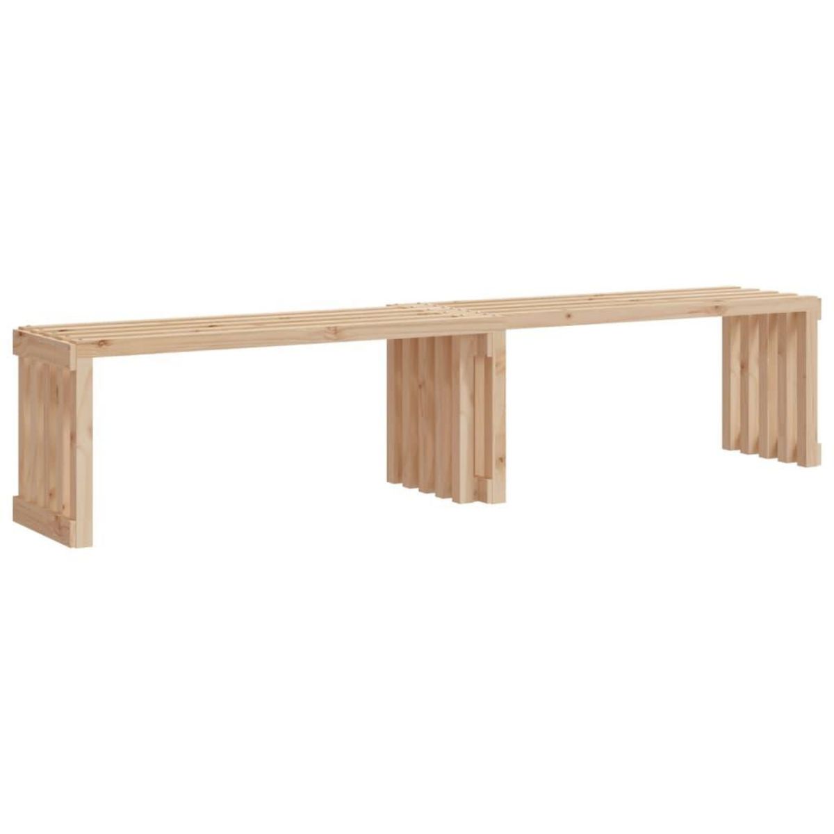 VIDAXL Banc de jardin extensible 212,5x40,5x45 cm bois massif de pin