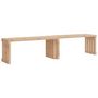 Voir la diapositive 2 : VIDAXL Banc de jardin extensible 212,5x40,5x45 cm bois massif de pin