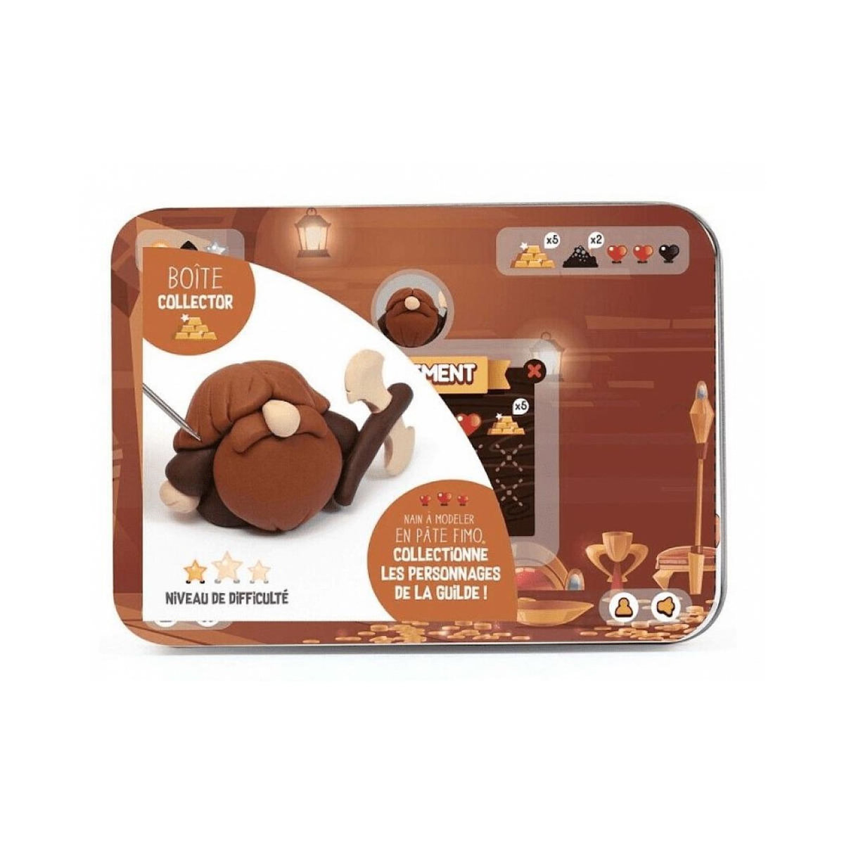 Graine créative Boite Metal Fimo Fantastique Nain