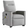 Voir la diapositive 4 : VIDAXL Fauteuil inclinable de massage electrique gris nuage tissu