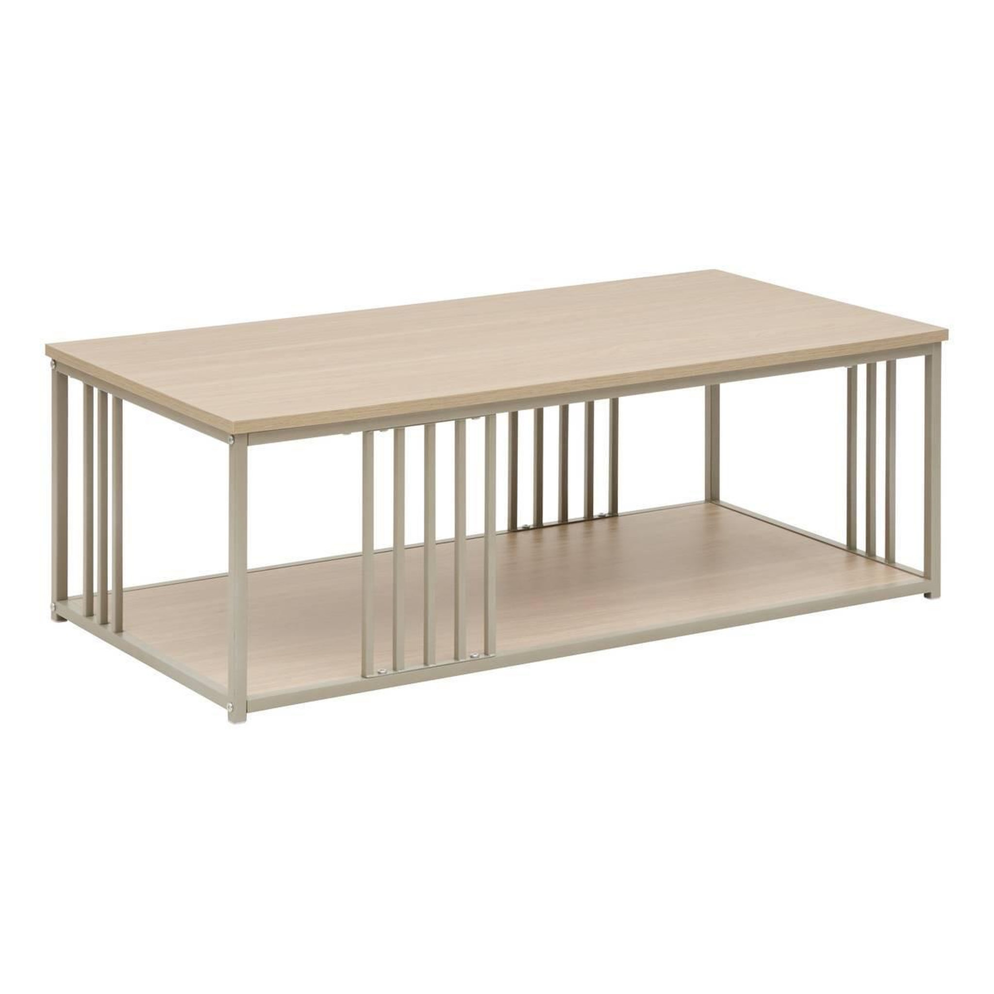 FIVE Table Basse Avec Étagère  Duna  100cm Sable