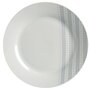 Service d'assiettes 18 pièces NINA en porcelaine motifs gris