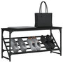 Voir la diapositive 3 : VIDAXL Etagere a chaussures noir 90x30x45 cm bois d'ingenierie