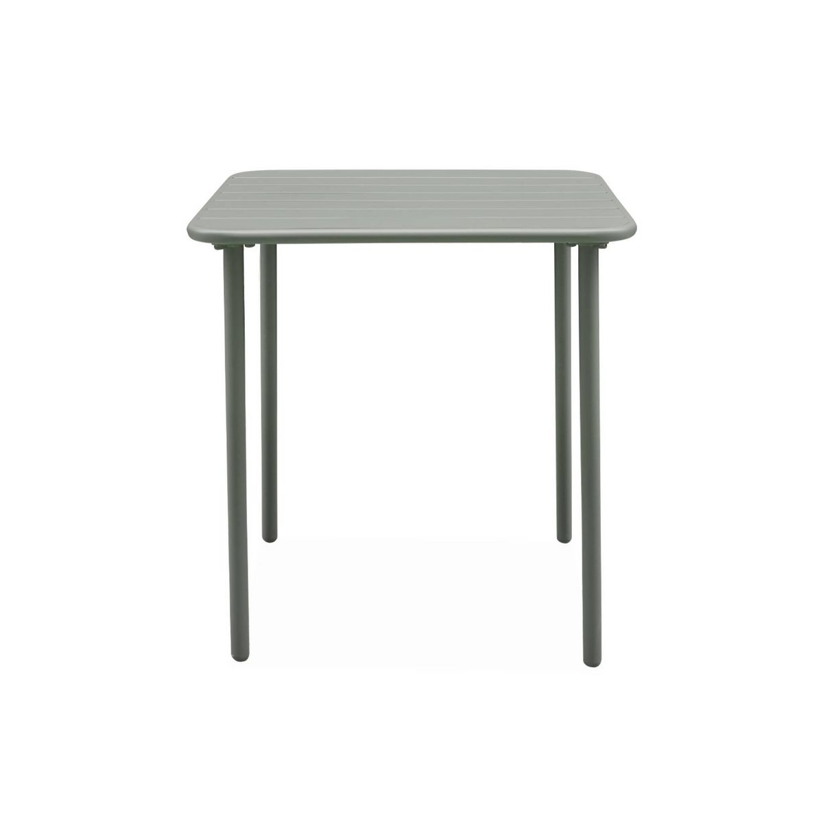 SWEEEK Table de jardin métal 2 places, Amelia 70 x 70cm