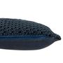 Voir la diapositive 3 : Paris Prix Coussin Carré Déco  Macramé  45x45cm Bleu