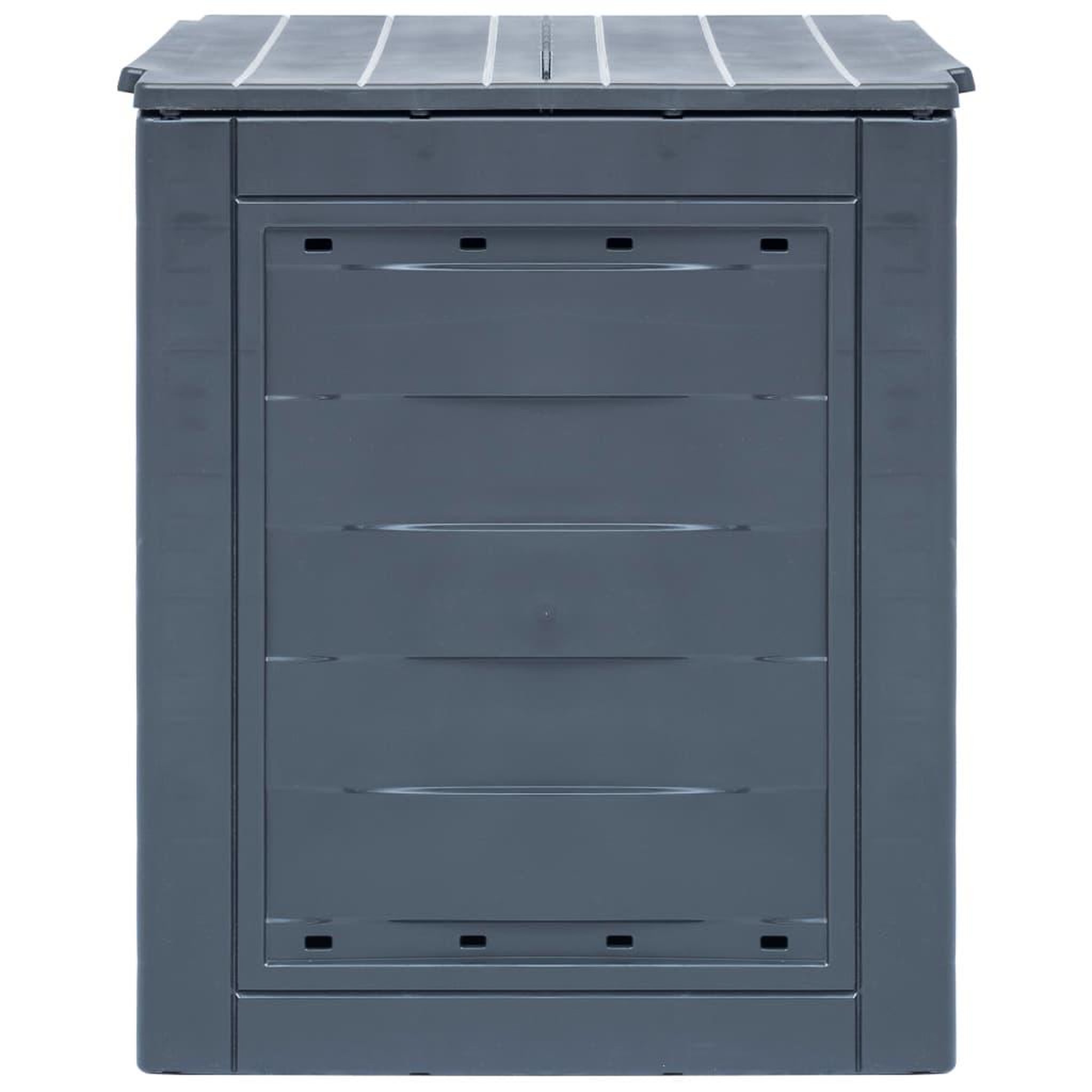 Voir la diapositive 3 : VIDAXL Composteurs de jardin 3 pcs Gris 60x60x73 cm 780 L