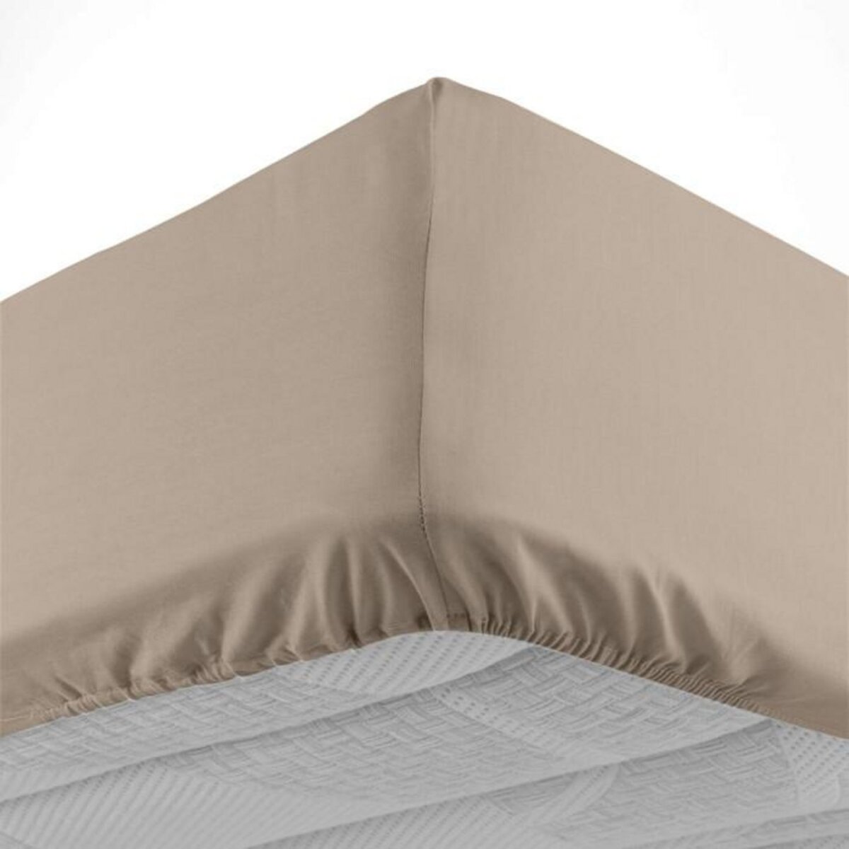 Paris Prix Drap Housse  Jersy  140x190cm Sable