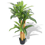 VIDAXL Plante artificielle avec pot Dracaena 100 cm Vert