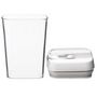 Voir la diapositive 2 : FIVE Bocal en Plastique Carré  Oslo  800ml Transparent