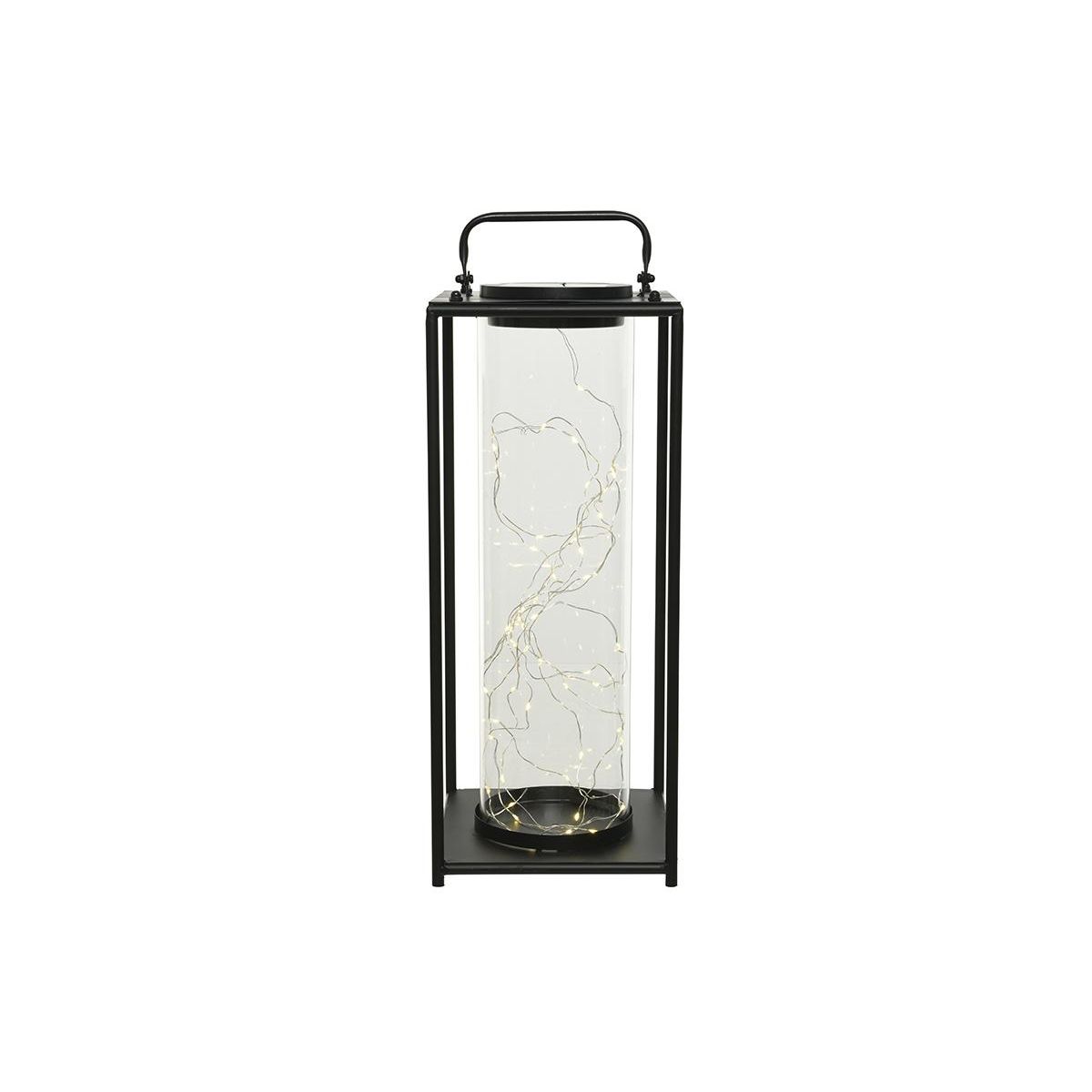 JARDIDECO Lanterne solaire lumineuse en métal 20 x 20 x 49 cm - Jardideco